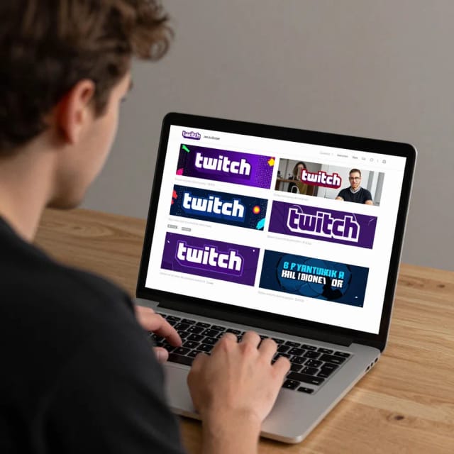 Generating a finished channel banner with Twitch banner generator
