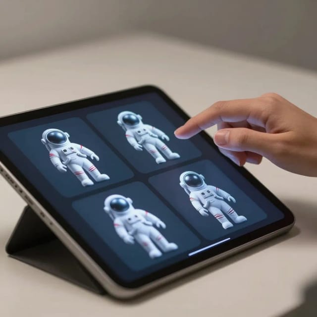Choosing a style for the AI Action Figure Generator