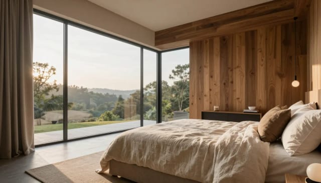 Room photo transformed into ai design concept