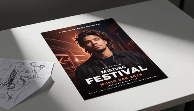 AI Poster Generator building a layout in one step