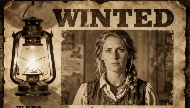 Photo turned into a vintage saloon wanted poster generator result