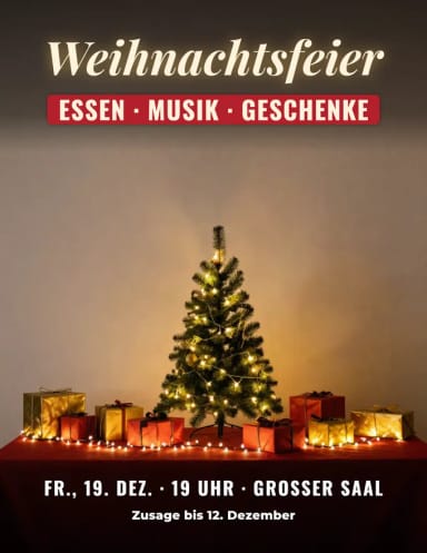 Flyer: Weihnachtsfeier