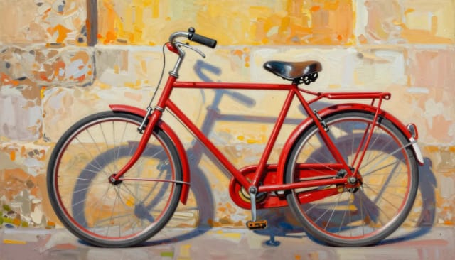 Photo transformed into a painted artwork by AI