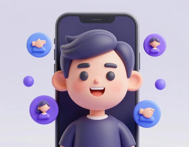 Illustration of what is an AI avatar for profiles
