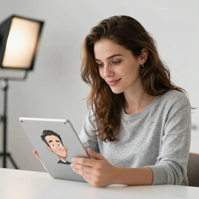 Choosing a style in the caricature maker
