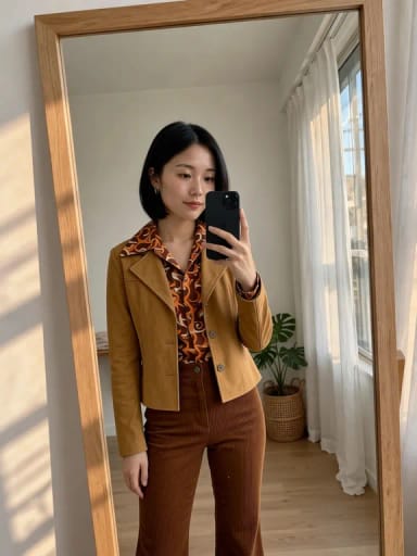 AI Clothes Changer: 70s vintage