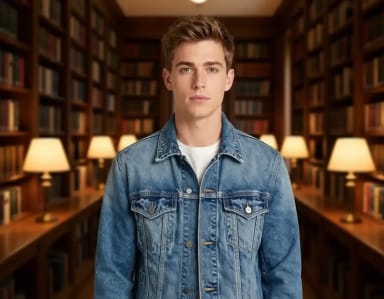 Foto-Hintergrund ändern: Bibliothek