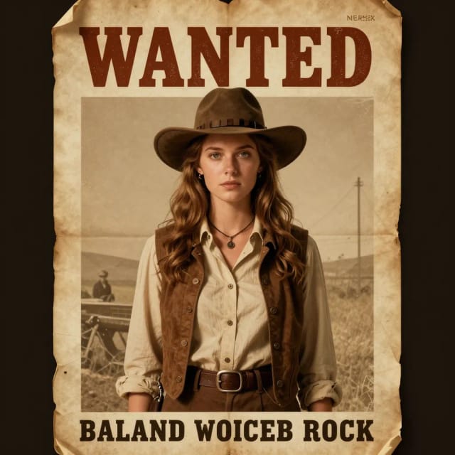 Finished poster from the wanted poster generator