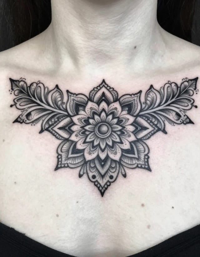 Ornamental mandala sternum