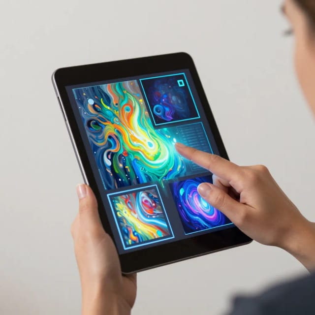 Choosing an art style in the AI Art Generator