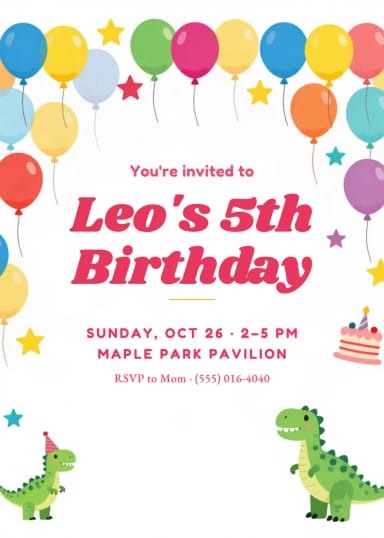 Invitations: Kids party
