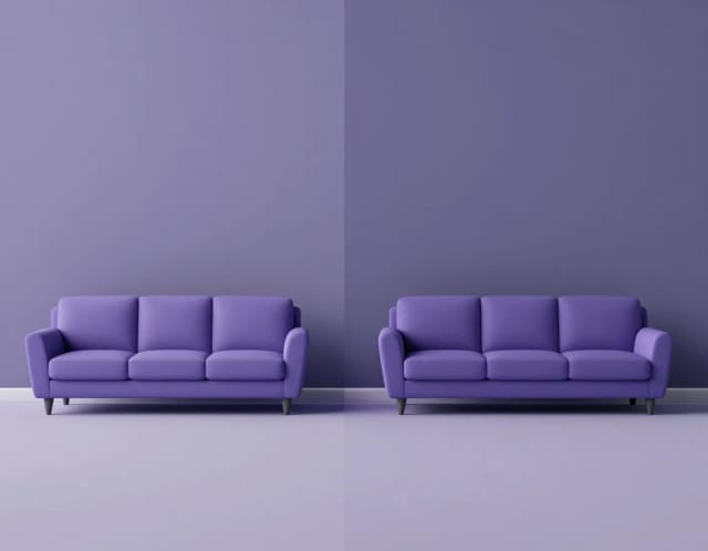 Illustration of what is virtual staging furnishing a room