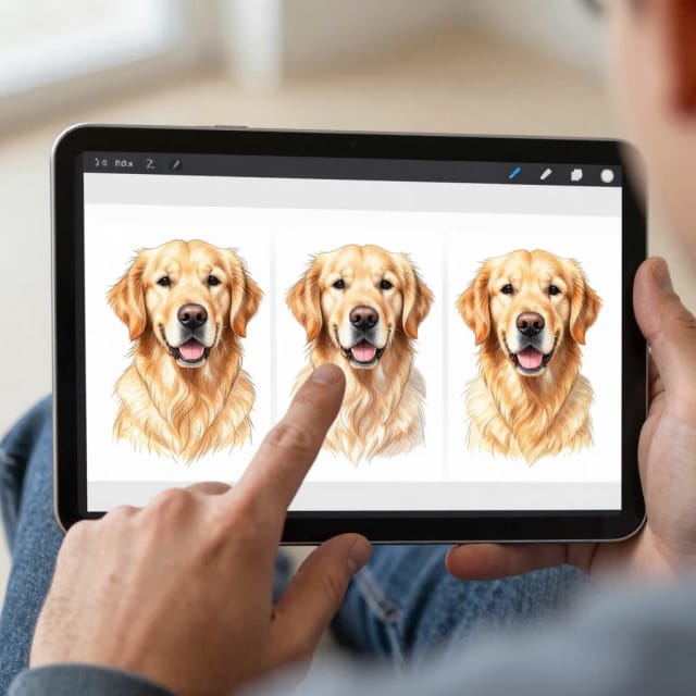 Sketch style options for photo to sketch tool