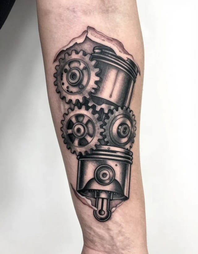 Mechanical arm gears