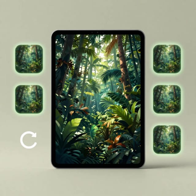 Aspect ratio options for the wallpaper