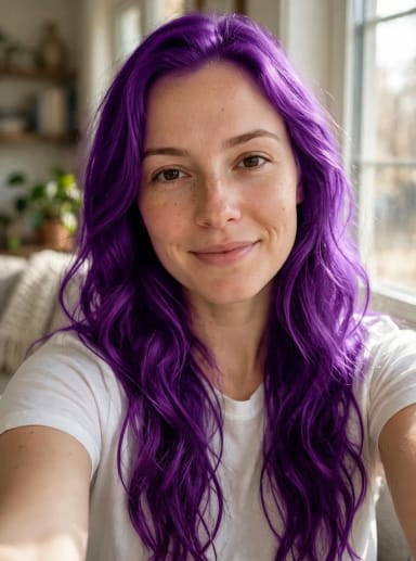 Haarfarben: Lila