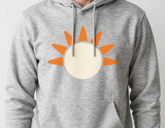 Flat graphic turned into a realistic t-shirt mockup