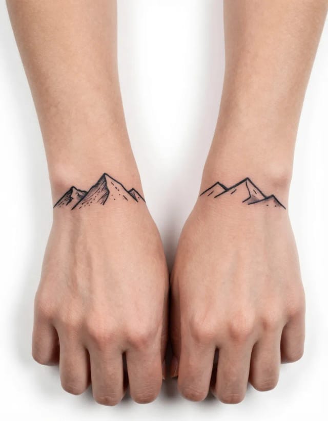 Split mountain range