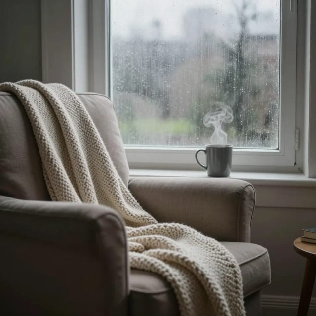 Cozy reading nook