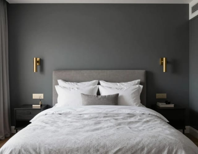 Dark accent wall